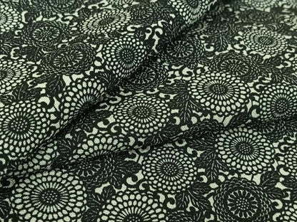 平和屋着物▽上質な小紋　単衣　花尽くし文　やまと誂製　正絹　逸品　AABH5726jh