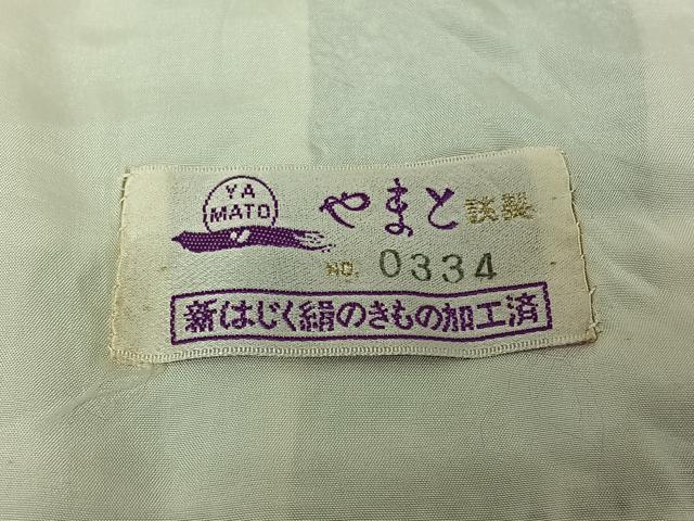 平和屋着物▽上質な小紋　単衣　花尽くし文　やまと誂製　正絹　逸品　AABH5726jh