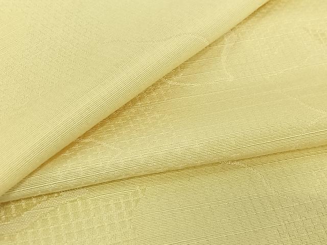 平和屋着物▽お召 単衣 花尽くし地紋 砥粉色 正絹 逸品 AABH5729jh
