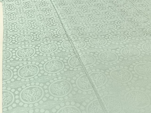 平和屋着物▽上質な色無地　単衣　向かい鳥地紋　水色　正絹　逸品　AABH5730jh 平和屋着物▽上質な色無地 単衣 向かい鳥地紋 水色 正絹 逸品