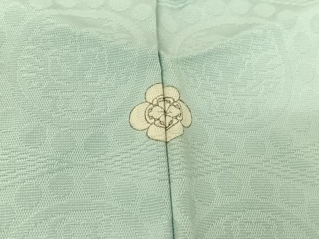 平和屋着物▽上質な色無地　単衣　向かい鳥地紋　水色　正絹　逸品　AABH5730jh 平和屋着物▽上質な色無地 単衣 向かい鳥地紋 水色 正絹 逸品