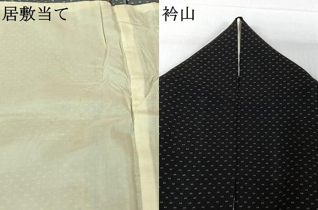 平和屋着物▽訪問着 単衣 作家物 成り物 黒地 正絹 逸品 AABH5732jh