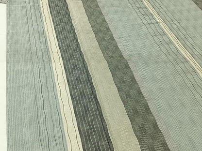 平和屋着物▽上質な紬　単衣　立涌文　正絹　逸品　AABH5738jh