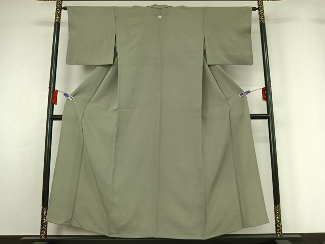 平和屋着物▽色無地　単衣　岩井茶色　鬼しぼ縮緬　洗える着物　AABH5739jh 平和屋着物▽色無地 単衣 岩井茶色 鬼しぼ縮緬 洗える着物 AABH5739jh