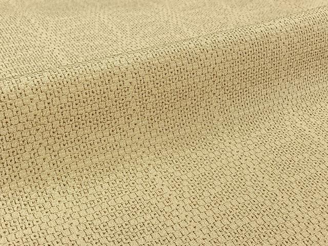 平和屋着物▽本塩沢　単衣　110亀甲　麻の葉文様　正絹　逸品　AABH5741jh
