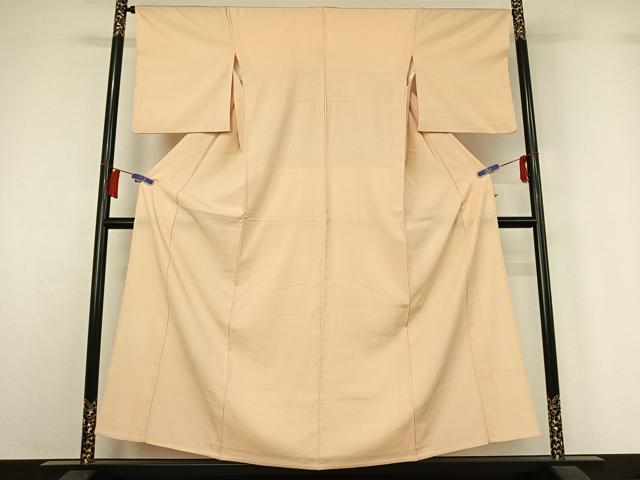 平和屋着物▽本塩沢　単衣　横段文　正絹　逸品　AABH5746jh