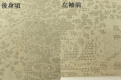 平和屋着物▽本場結城玉紬　単衣　80亀甲　流水花文　証紙付き　正絹　逸品　AABH5747jh