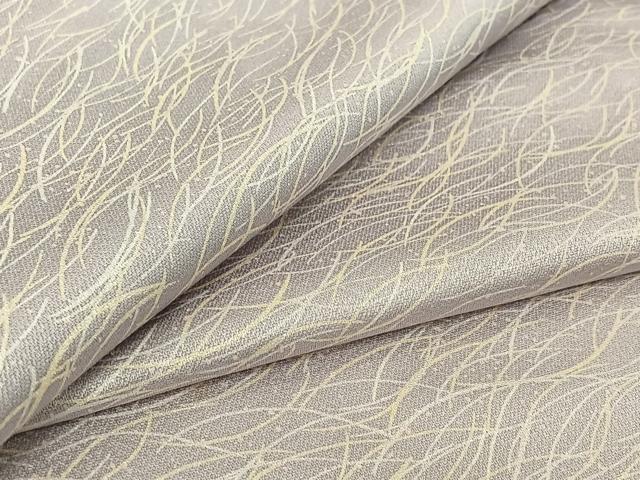 平和屋着物▽上質な小紋　単衣　芝文　正絹　逸品　AABH5752jh