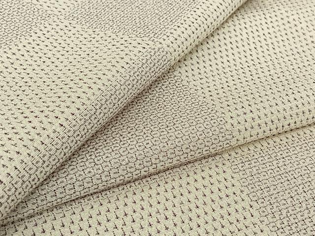 平和屋着物▽本塩沢　単衣　110亀甲　横段文　正絹　逸品　AABH5755jh 平和屋着物▽本塩沢 単衣 110亀甲 横段文 正絹 逸品 AABH5755jh
