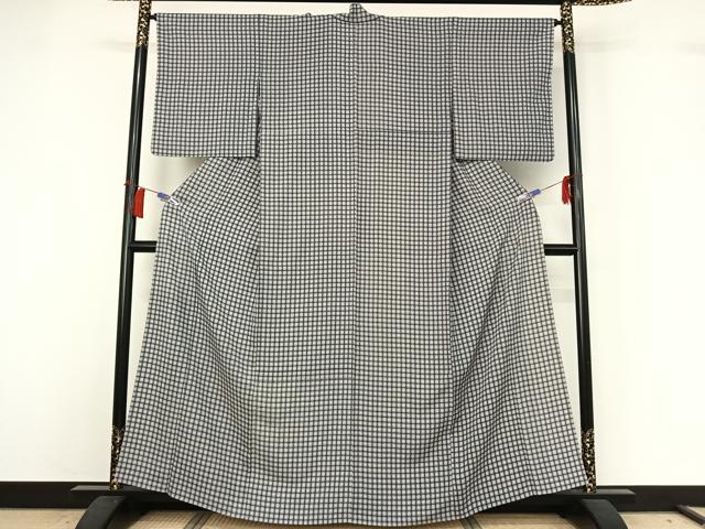 平和屋着物▽上質な小紋　単衣　格子　正絹　逸品　AABH5756jh 平和屋着物▽上質な小紋 単衣 格子 正絹 逸品 AABH5756jh - メルカリ