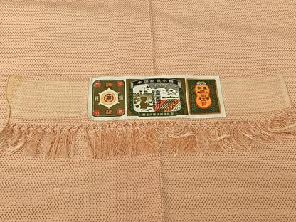 平和屋着物▽お召　単衣　塩澤絣　証紙付き　正絹　逸品　AABH5758jh