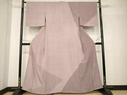平和屋着物●寺山存男　江戸小紋　訪問着　切嵌文様　正絹　逸品　AABH5766ck