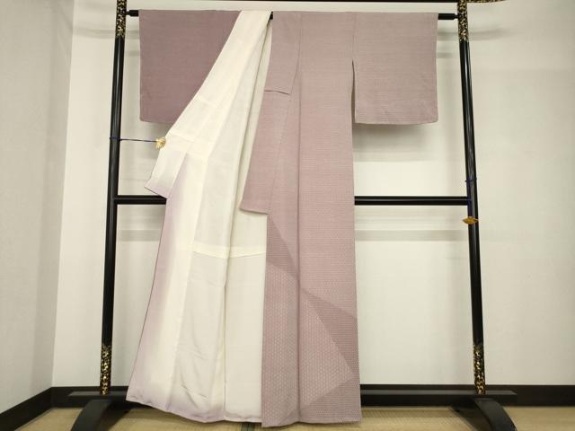 平和屋着物●寺山存男　江戸小紋　訪問着　切嵌文様　正絹　逸品　AABH5766ck