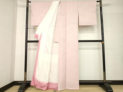 平和屋着物●上質な色無地　虹色　正絹　逸品　AABH5776ck