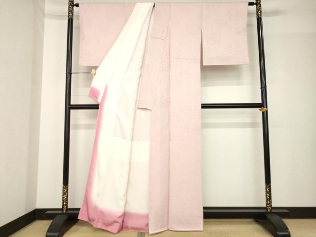 平和屋着物●上質な色無地　虹色　正絹　逸品　AABH5776ck
