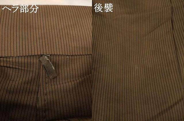 平和屋着物●男性　馬乗り袴　縞　正絹　逸品　AABH5780ck