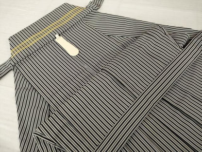 平和屋着物●男性　馬乗り袴　縞　正絹　逸品　AABH5781ck