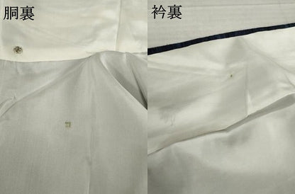 平和屋着物●紬　訪問着　貝殻　正絹　逸品　AABH5788ck