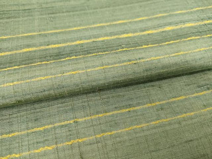 平和屋着物●極上紬　横段文　正絹　逸品　AABH5792ck