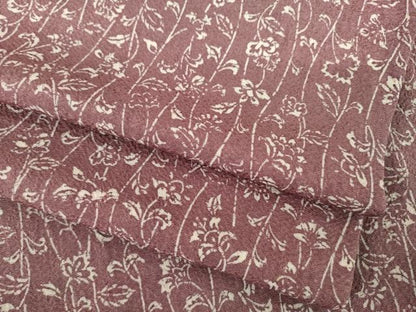 平和屋着物●上質な小紋　型染め　花蔦草文　正絹　逸品　AABH5793ck