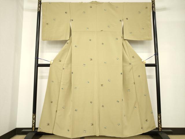 平和屋着物●上質な小紋　絵馬　金彩　正絹　逸品　AABH5796ck 平和屋着物○上質な小紋 絵馬 金彩 正絹 逸品 AABH5796ck