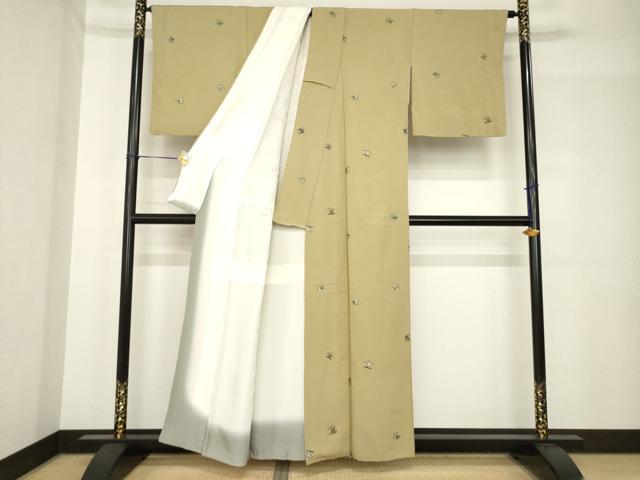 平和屋着物●上質な小紋　絵馬　金彩　正絹　逸品　AABH5796ck 平和屋着物○上質な小紋 絵馬 金彩 正絹 逸品 AABH5796ck