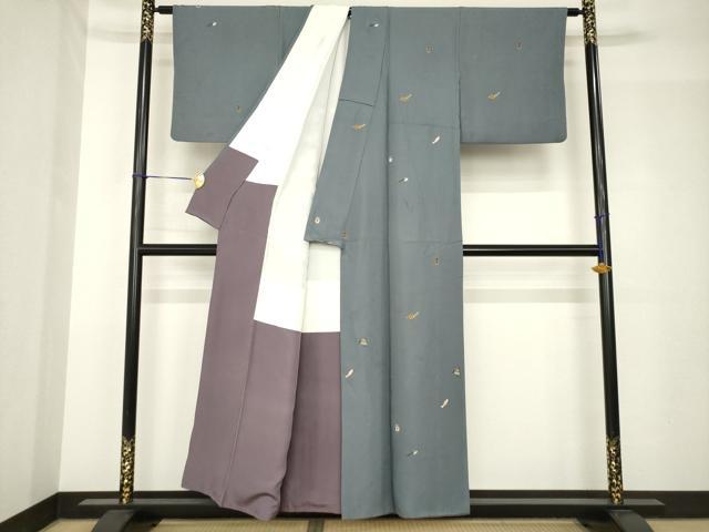 平和屋着物●上質な小紋　総刺繍　金太郎　正絹　逸品　AABH5800ck 平和屋着物○上質な小紋 総刺繍 金太郎 正絹 逸品 AABH5800ckの通販 by