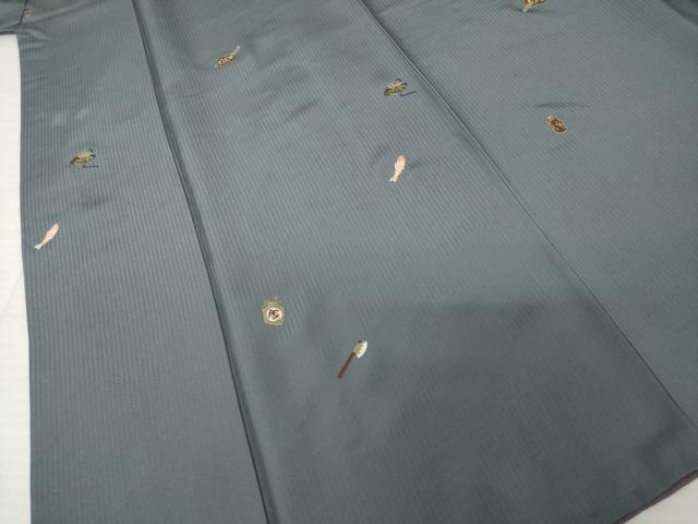 平和屋着物●上質な小紋　総刺繍　金太郎　正絹　逸品　AABH5800ck 平和屋着物○上質な小紋 総刺繍 金太郎 正絹 逸品 AABH5800ckの通販 by