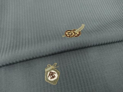 平和屋着物●上質な小紋　総刺繍　金太郎　正絹　逸品　AABH5800ck