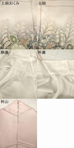 平和屋着物●越後十日町の一流染匠　桐屋・翠山工房　訪問着　辻が花　舞花文　暈し染め　正絹　逸品　AABH5802ck