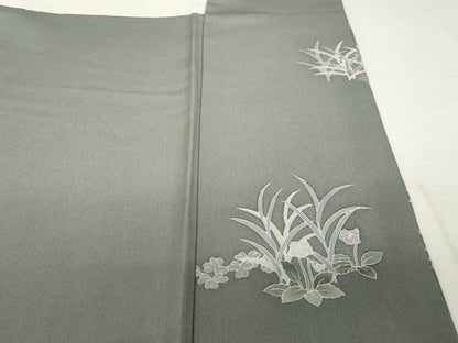 平和屋着物●十日町友禅作家　関口遼一　訪問着　童子　馬とび　正絹　逸品　AABH5804ck