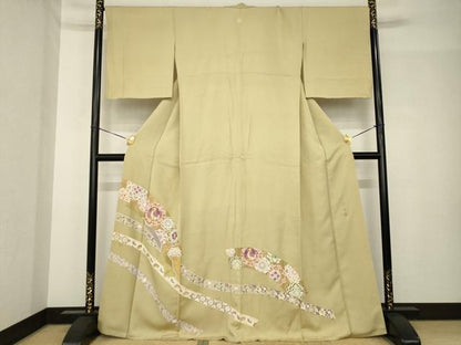 平和屋着物●京の名門　じゅらく謹製　帝王紫(古代帝王紫)　色留袖　刺繍　飾花文　鳳凰　正絹　逸品　AABH5806ck