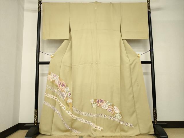 平和屋着物●京の名門　じゅらく謹製　帝王紫(古代帝王紫)　色留袖　刺繍　飾花文　鳳凰　正絹　逸品　AABH5806ck