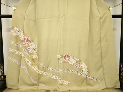平和屋着物●京の名門　じゅらく謹製　帝王紫(古代帝王紫)　色留袖　刺繍　飾花文　鳳凰　正絹　逸品　AABH5806ck
