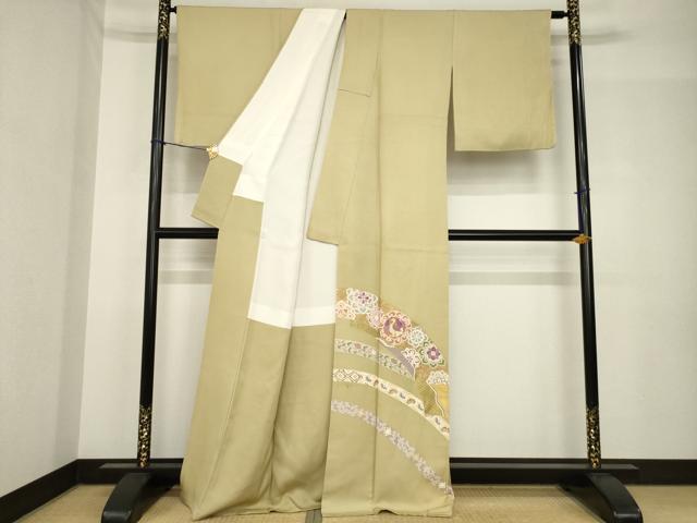 平和屋着物●京の名門　じゅらく謹製　帝王紫(古代帝王紫)　色留袖　刺繍　飾花文　鳳凰　正絹　逸品　AABH5806ck