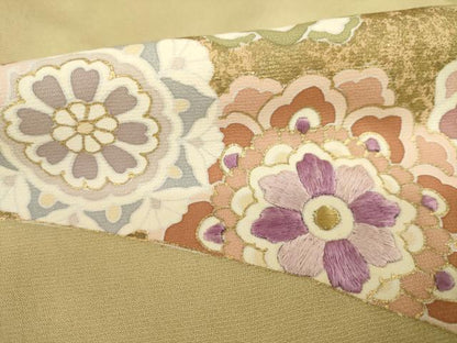 平和屋着物●京の名門　じゅらく謹製　帝王紫(古代帝王紫)　色留袖　刺繍　飾花文　鳳凰　正絹　逸品　AABH5806ck