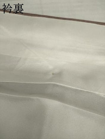 平和屋着物●本場染大島紬　訪問着　割付き風景文　鮫小紋柄　銀彩　正絹　逸品　AABH5807ck