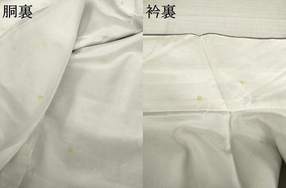 平和屋着物●上質な小紋　割付き花鳥文　正絹　逸品　未使用　AABH5808ck