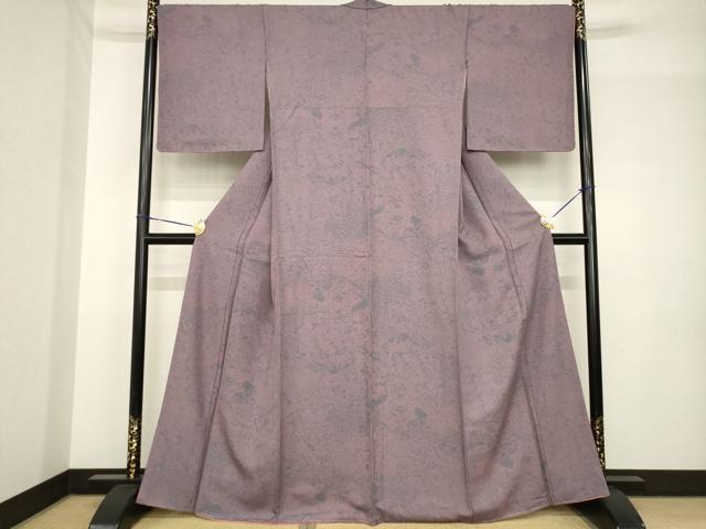 平和屋着物●上質な小紋　割付き花鳥文　正絹　逸品　未使用　AABH5808ck 平和屋着物○上質な小紋 割付き花鳥文 正絹 逸品 未使用 AABH5808ck