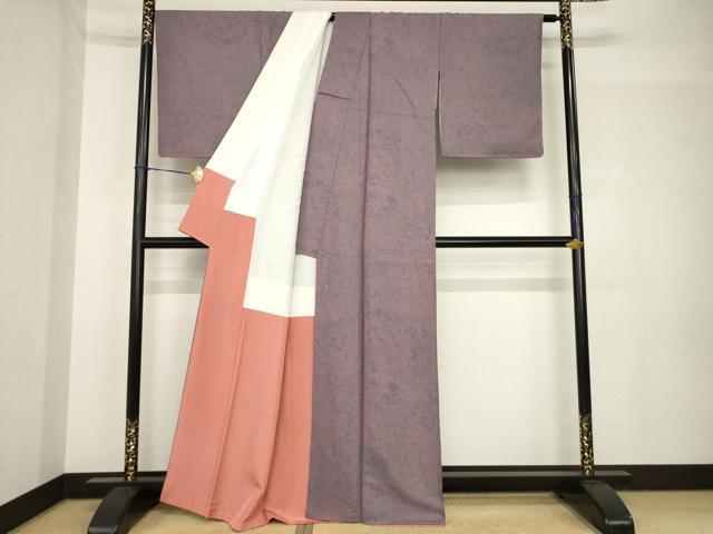 平和屋着物●上質な小紋　割付き花鳥文　正絹　逸品　未使用　AABH5808ck 平和屋着物○上質な小紋 割付き花鳥文 正絹 逸品 未使用 AABH5808ck