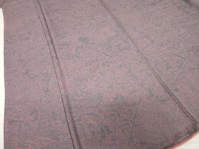 平和屋着物○上質な小紋 割付き花鳥文 正絹 逸品 未使用 AABH5808ck