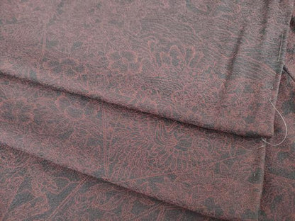 平和屋着物●上質な小紋　割付き花鳥文　正絹　逸品　未使用　AABH5808ck
