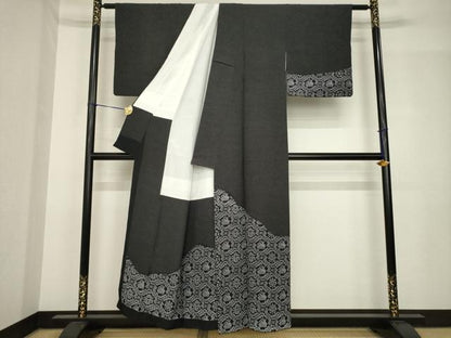 平和屋着物●名古屋友禅　赤塚順一　訪問着　有栖川文様　正絹　逸品　AABH5816ck