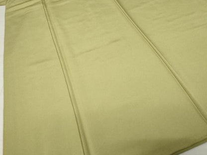 平和屋着物●上質な色無地　利休茶色　正絹　逸品　AABH5819ck