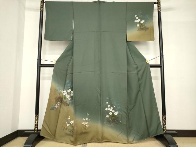 平和屋着物●訪問着　花籬文　暈し染め　正絹　逸品　AABH5826ck