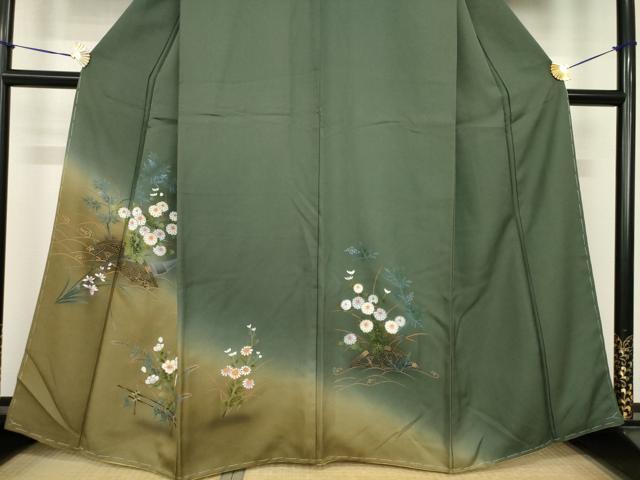 平和屋着物●訪問着　花籬文　暈し染め　正絹　逸品　AABH5826ck