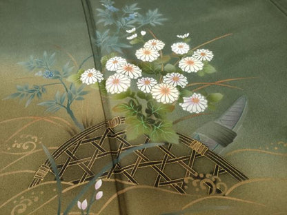 平和屋着物●訪問着　花籬文　暈し染め　正絹　逸品　AABH5826ck