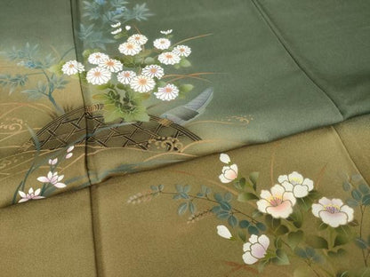 平和屋着物●訪問着　花籬文　暈し染め　正絹　逸品　AABH5826ck