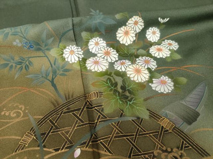平和屋着物●訪問着　花籬文　暈し染め　正絹　逸品　AABH5826ck
