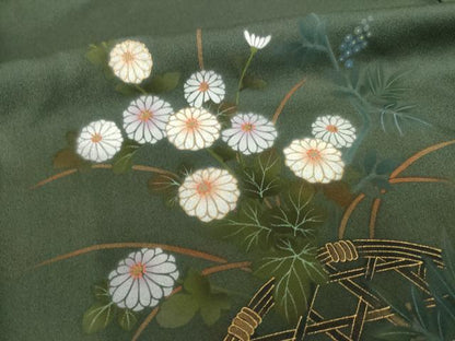 平和屋着物●訪問着　花籬文　暈し染め　正絹　逸品　AABH5826ck